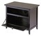 Contemporary Home Living 25" Dark Espresso Elegant Zara Rectangular TV Stand